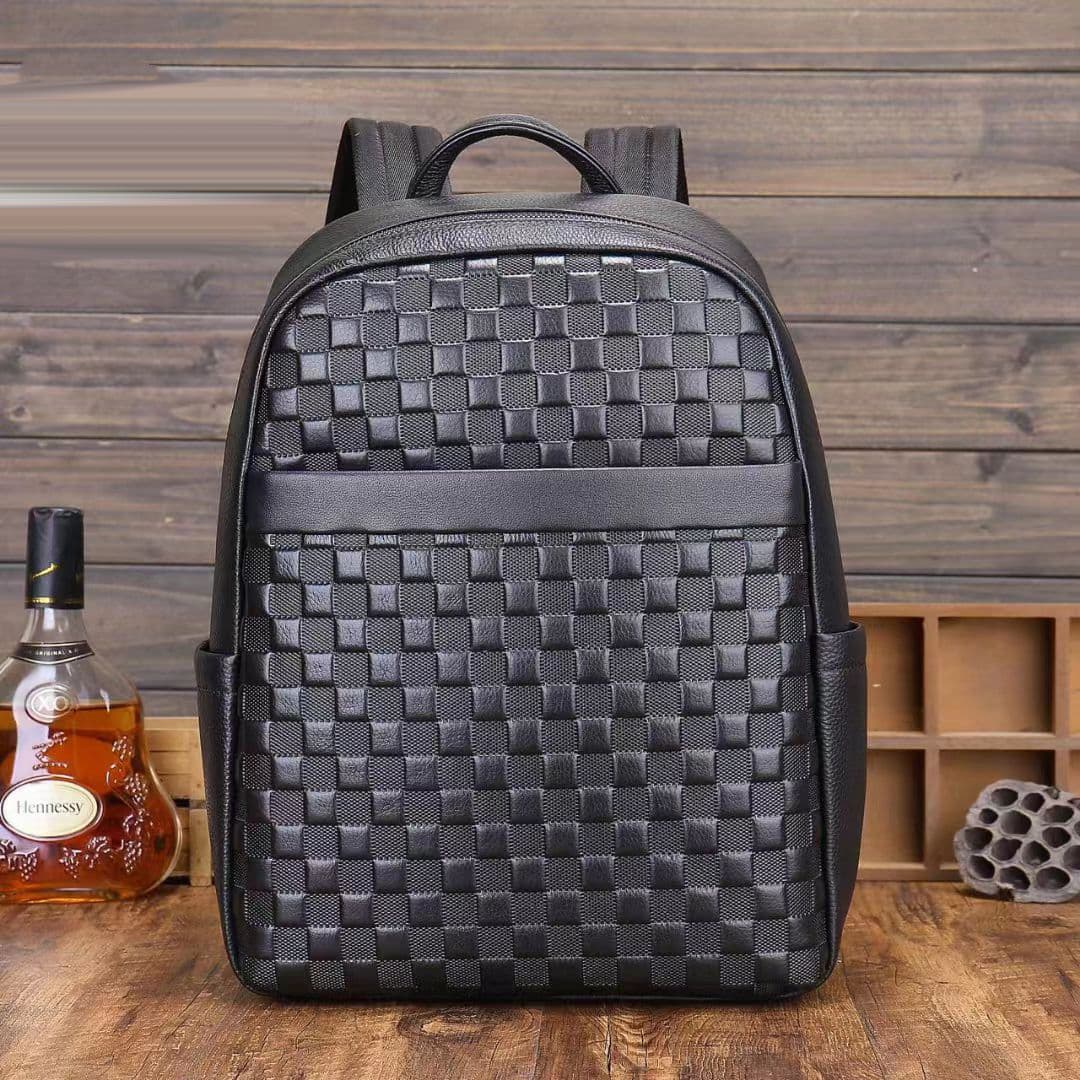 Square Weave Leather Pack